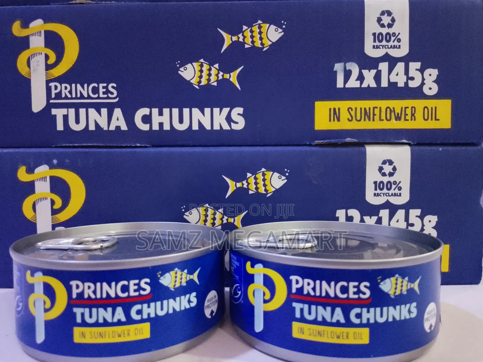 Princes Tuna Chunks in Sunflower Oil 12×145g