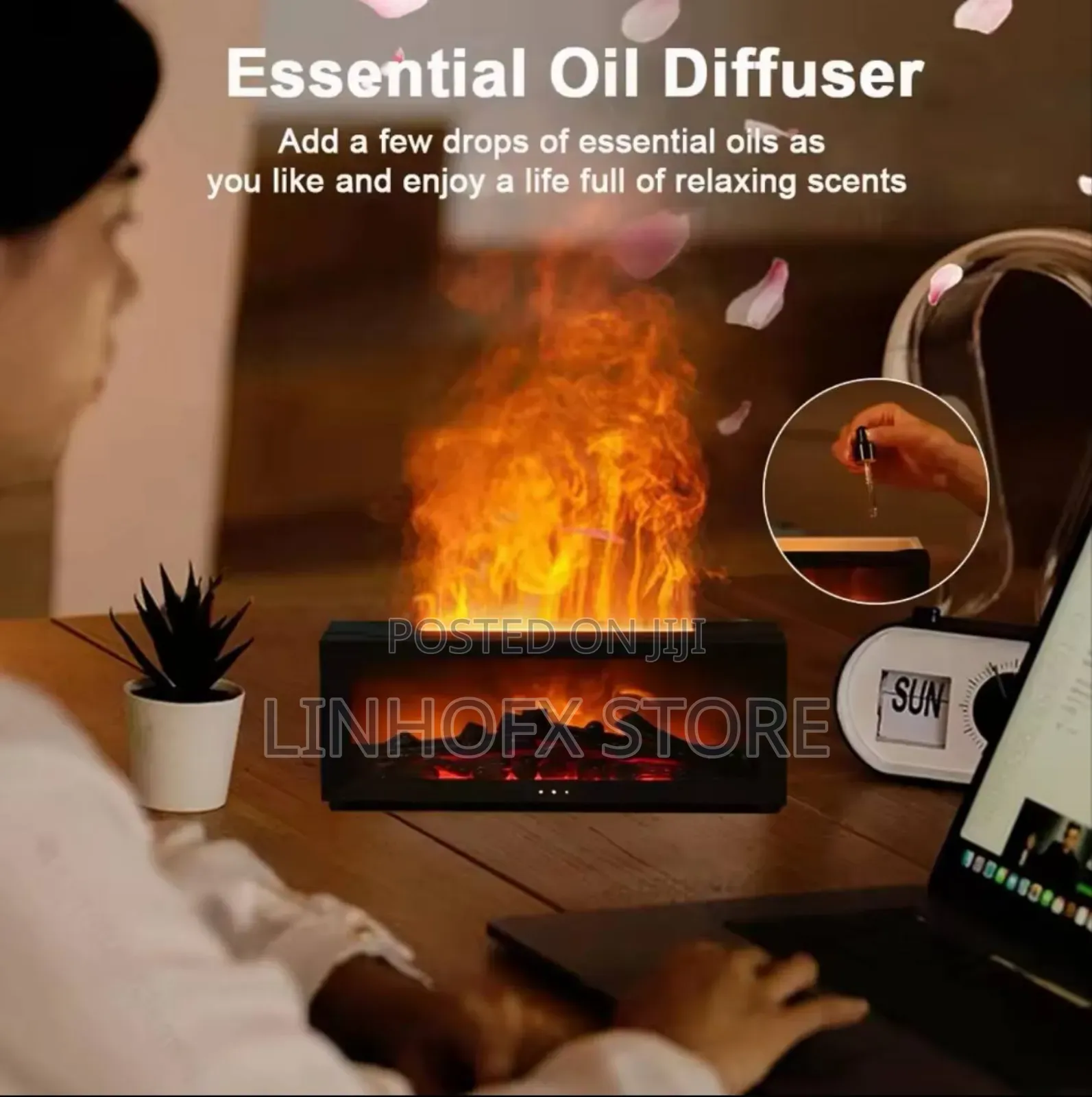 Fireplace Imitation Flame Humidifier