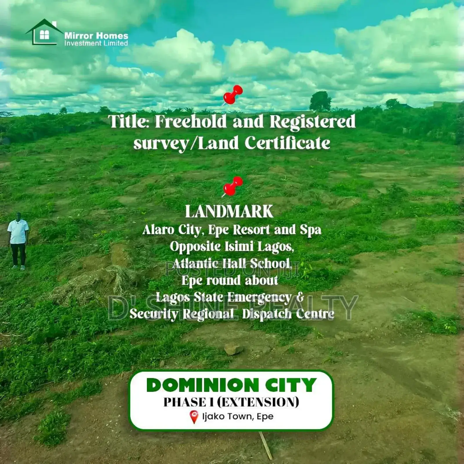 Secure Land in Epe Opposite Isimi Lagos | Near Alaro City !