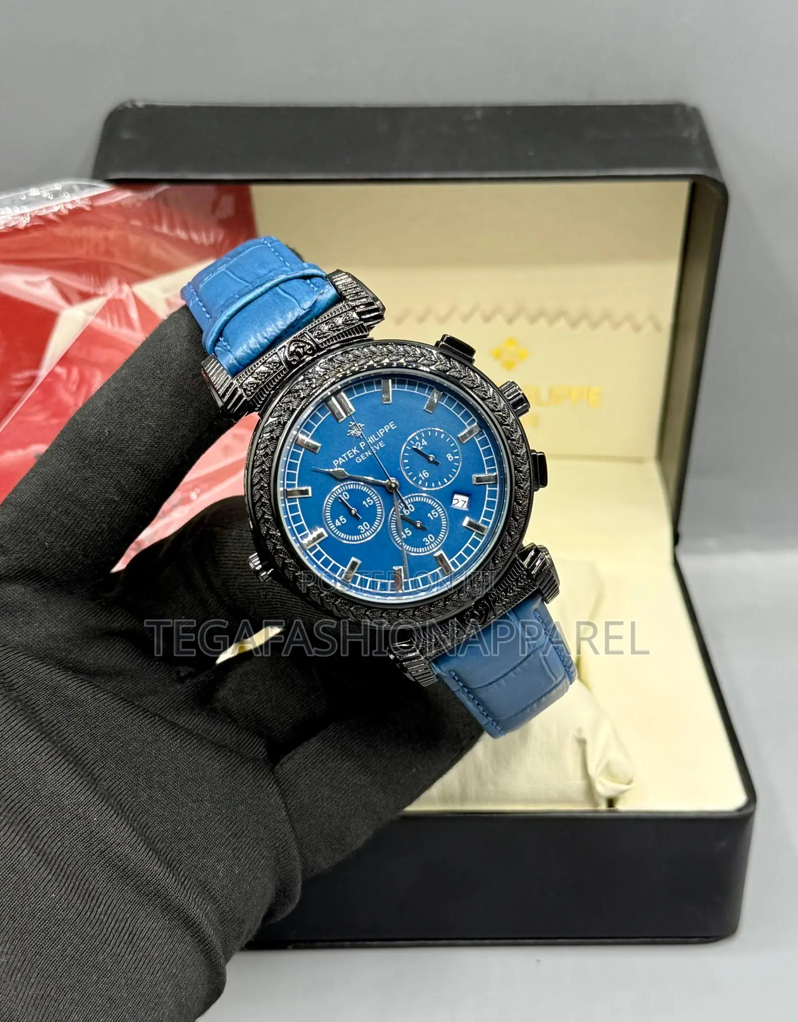 Patek Philippe Chronographic Leather Wristwatch