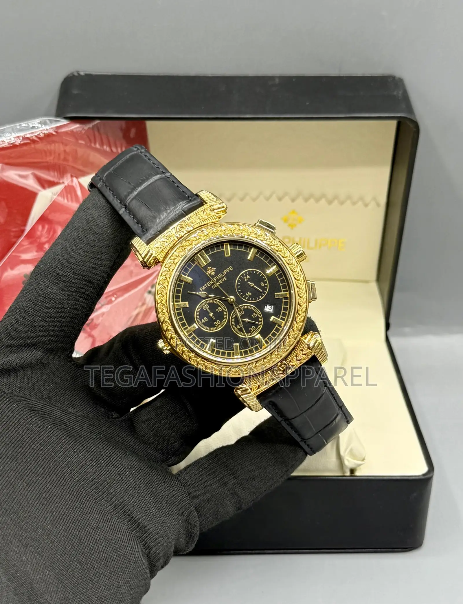 Patek Philippe Chronographic Leather Wristwatch