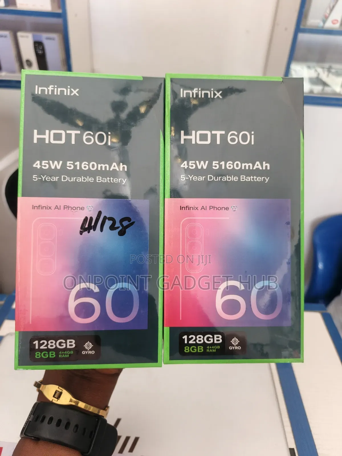 New Infinix Hot 60i 128 GB Black