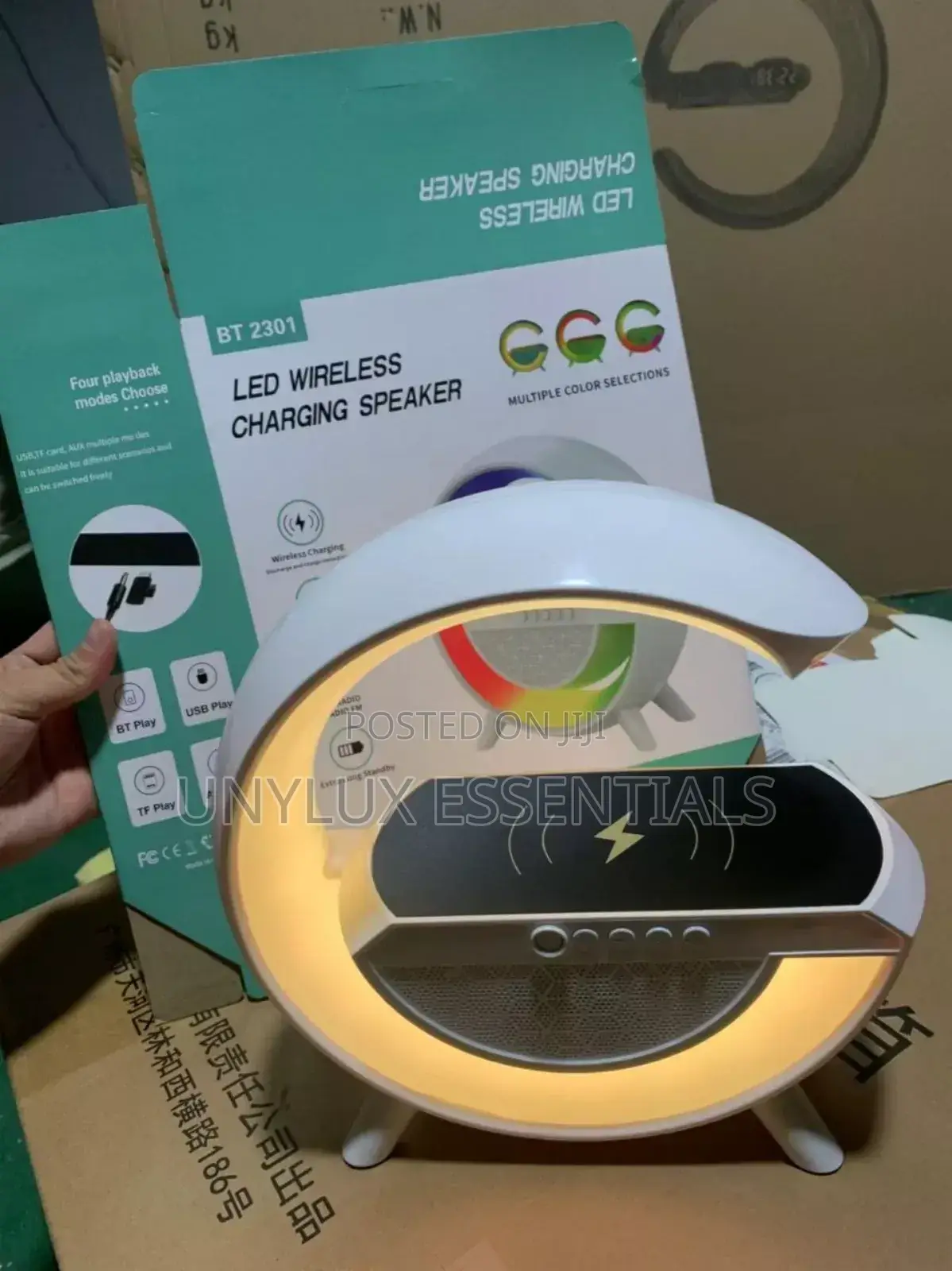 Led Wireless Charging Speaker