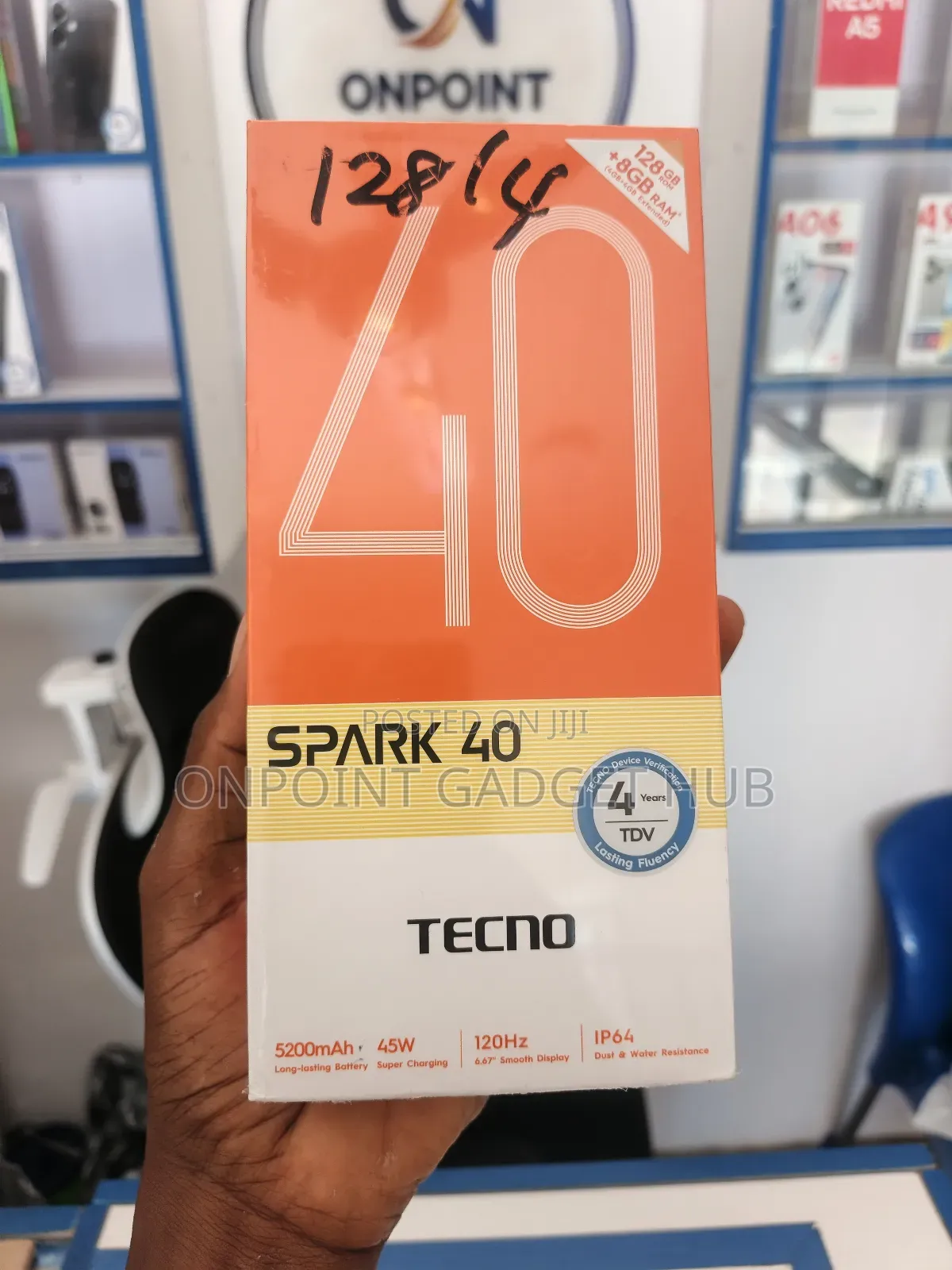 New Tecno Spark 40 128 GB Silver