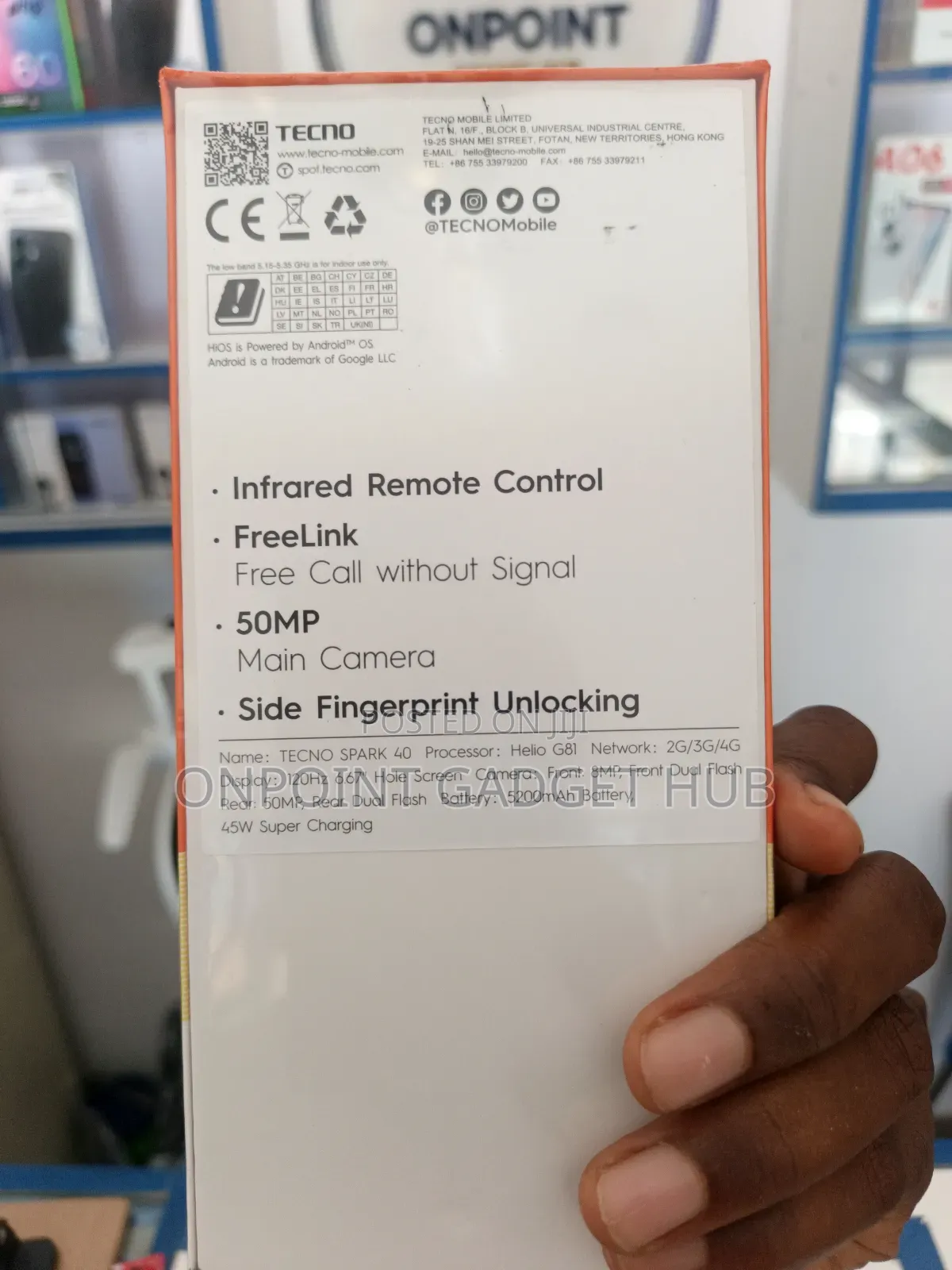 New Tecno Spark 40 128 GB Silver
