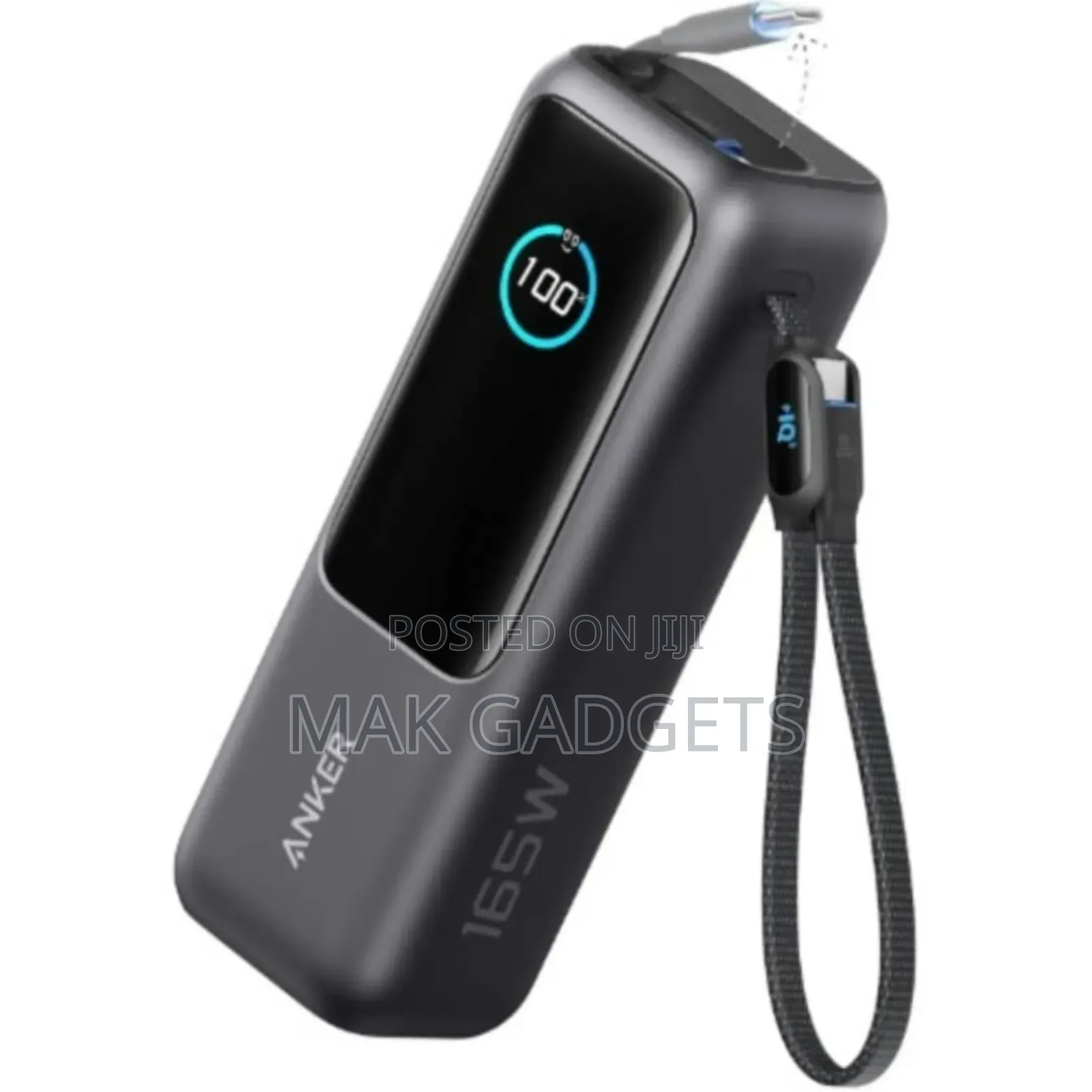 Anker Laptop Power Bank (, 165w, Built-in and Retractable Cables)