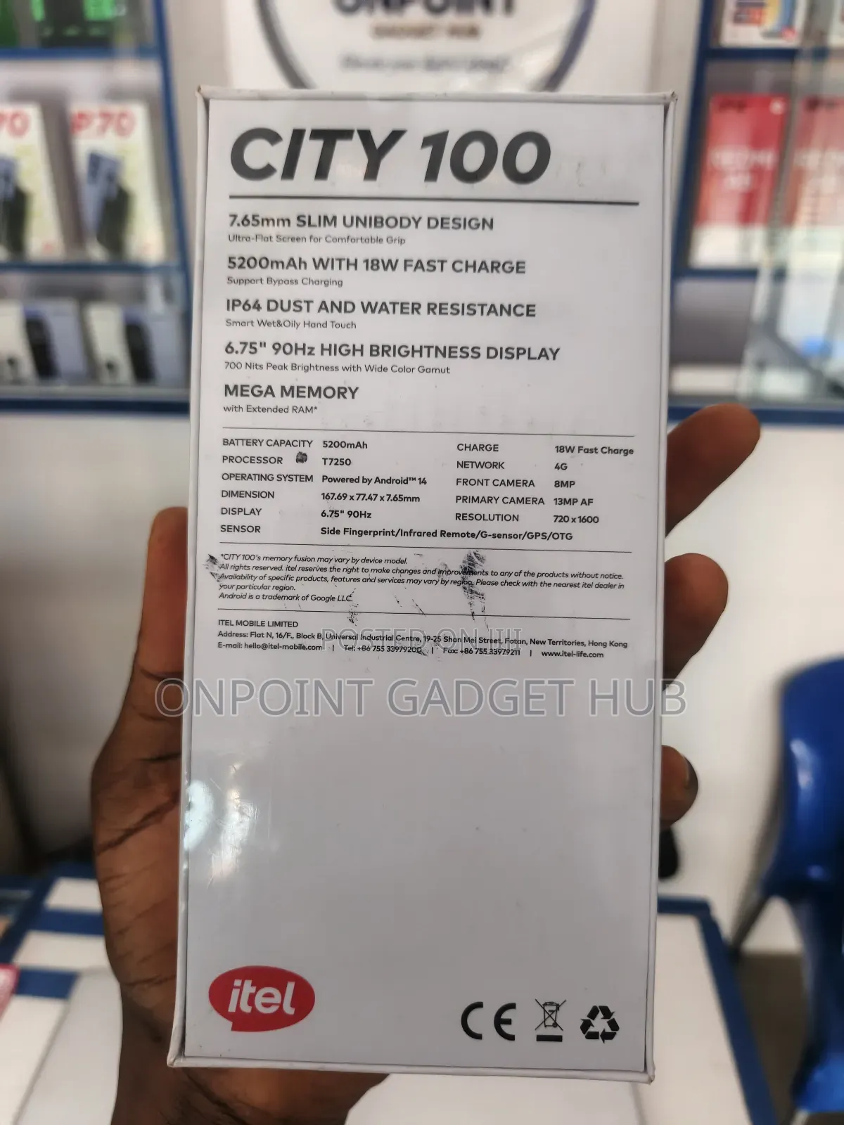 New Itel City 100 128 GB Blue
