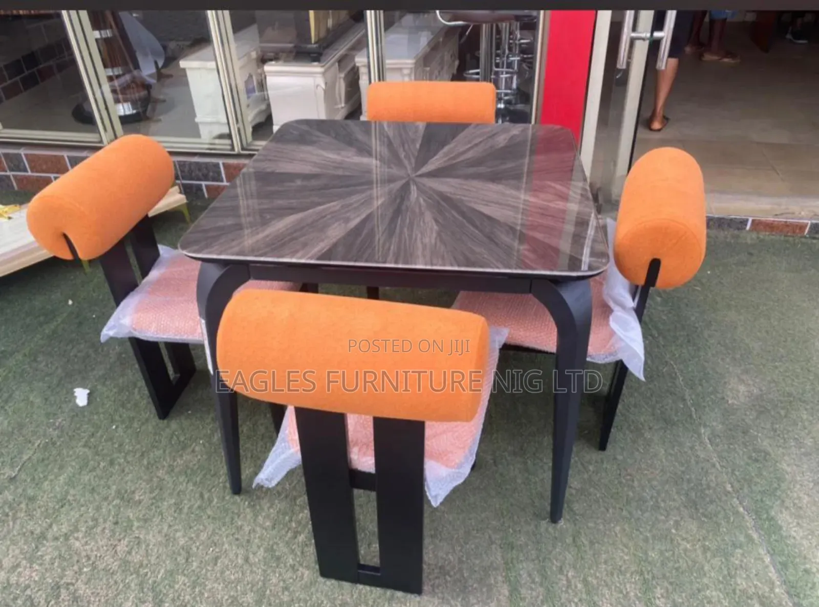 A Set of Turkish Marble Dinning Table With 4 Chairs
