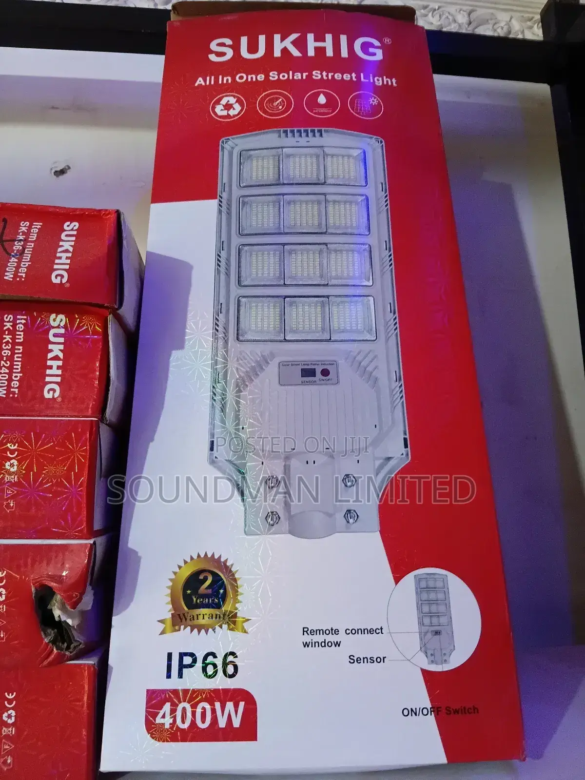 Sukhig 400w Solar Street Light 6 Eyes Led