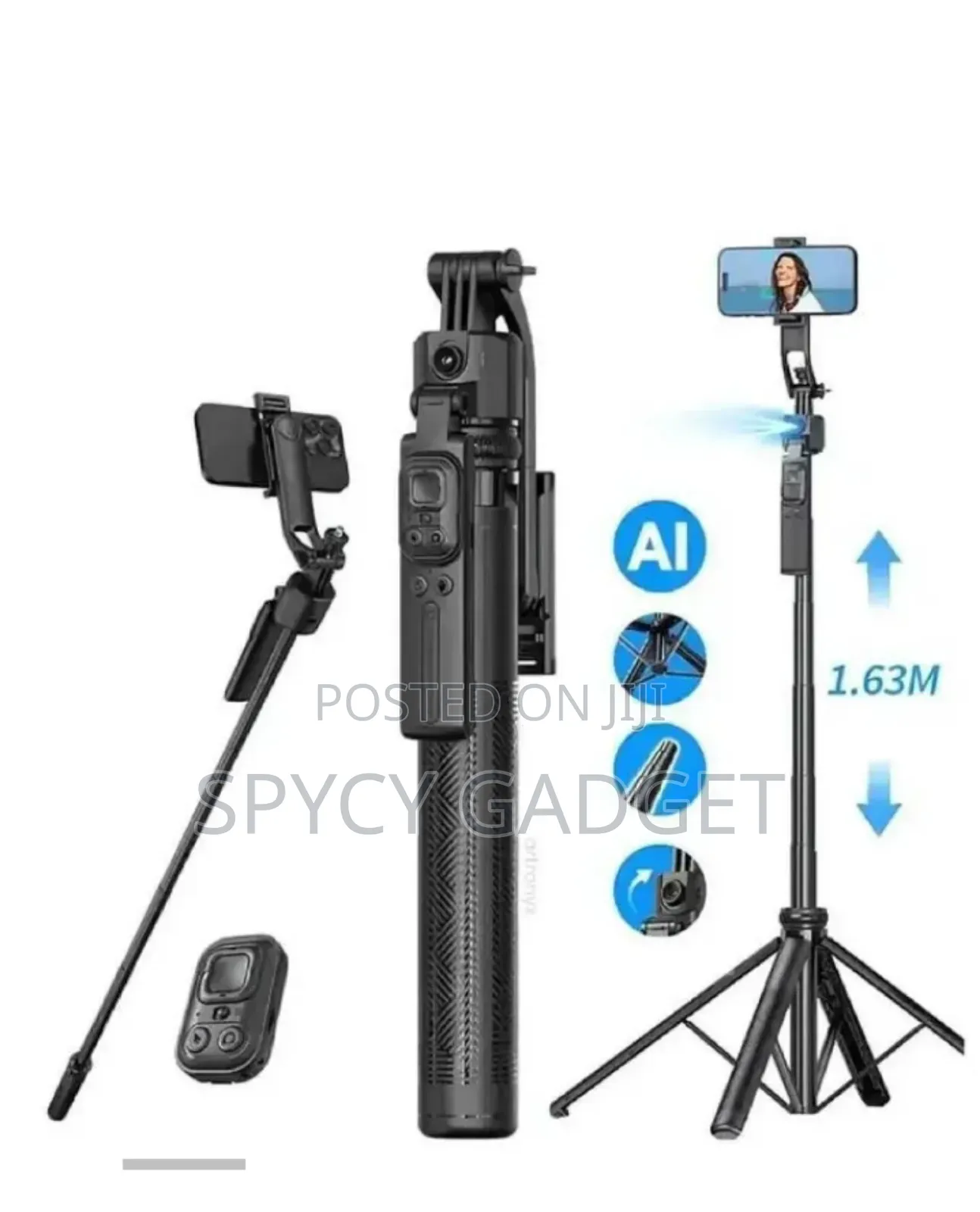 C17 Auto Face Tracking Ai Quadrapod With Bluetooth Remote Control