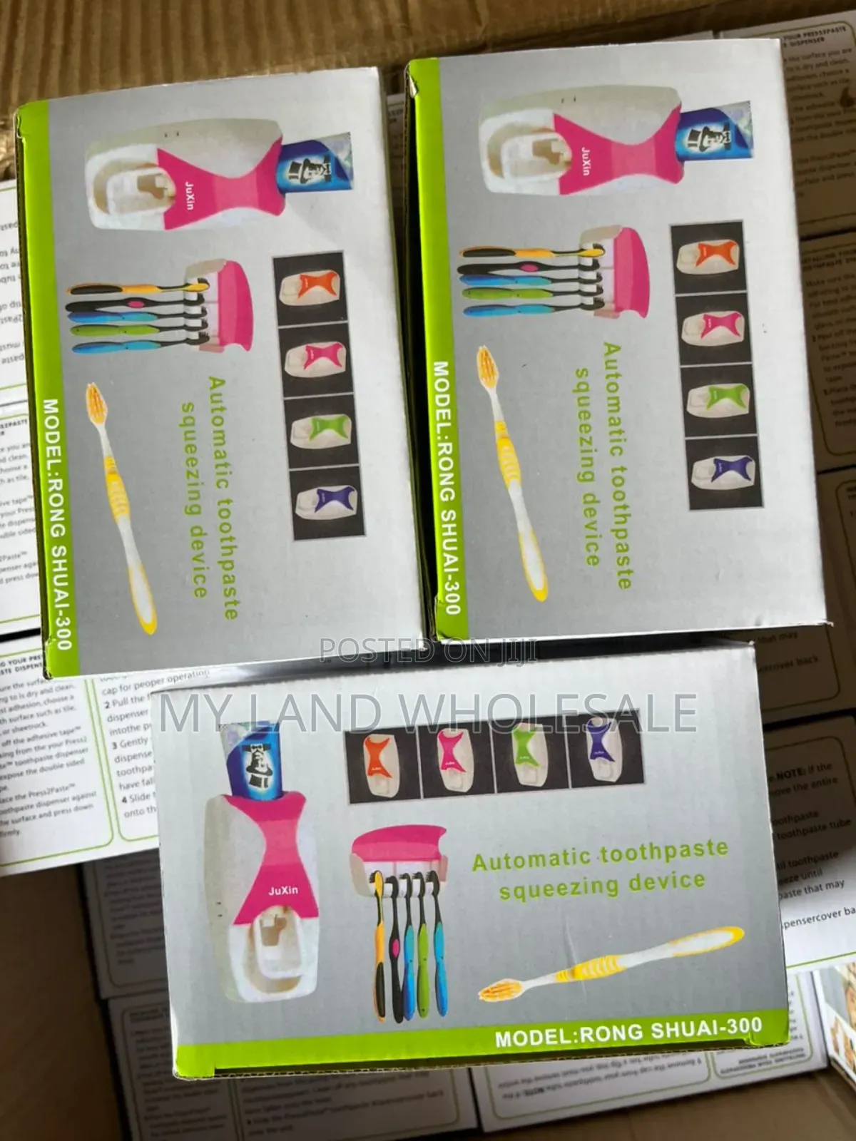 2 in 1 Toothbrush Holder With Toothpaste Dispenser (Wholesales)
