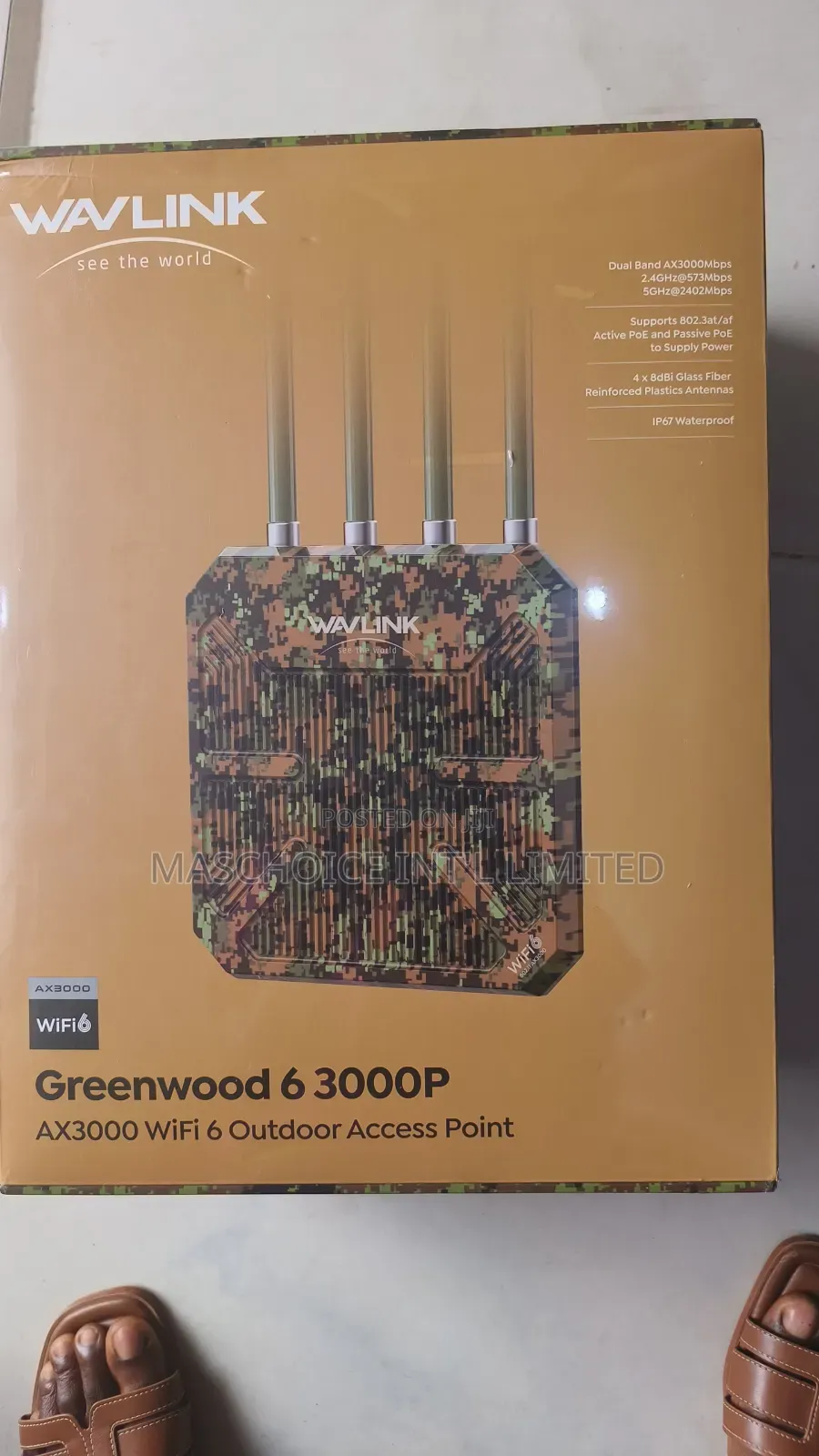 Wavlink Greenwood-6-3000p Ax3000 Wifi 6 Wireless Outdoor Access Point