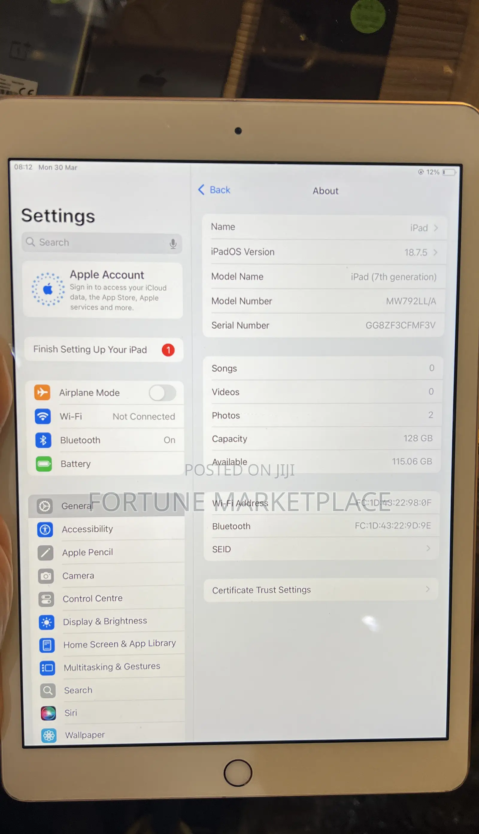 Apple iPad 10.2 (2019) 128 GB Pink