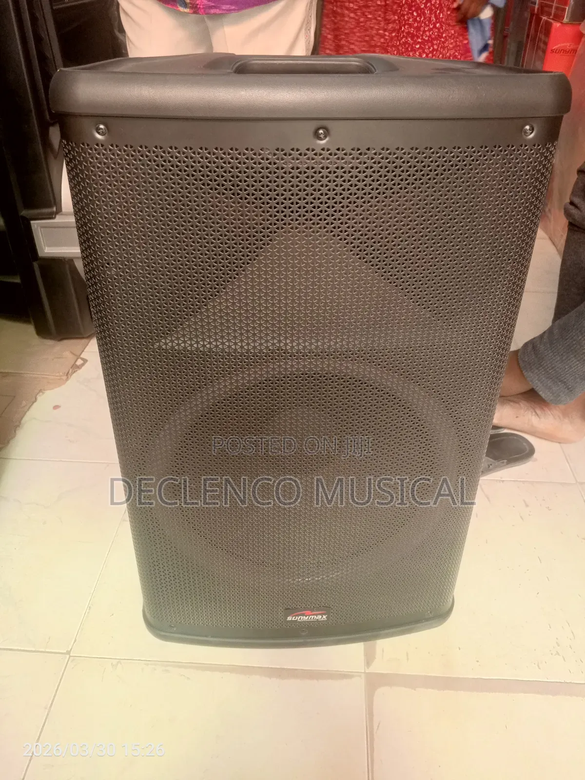 Sunymax 15"Inches Professional Party Speaker With Wireless Microphone