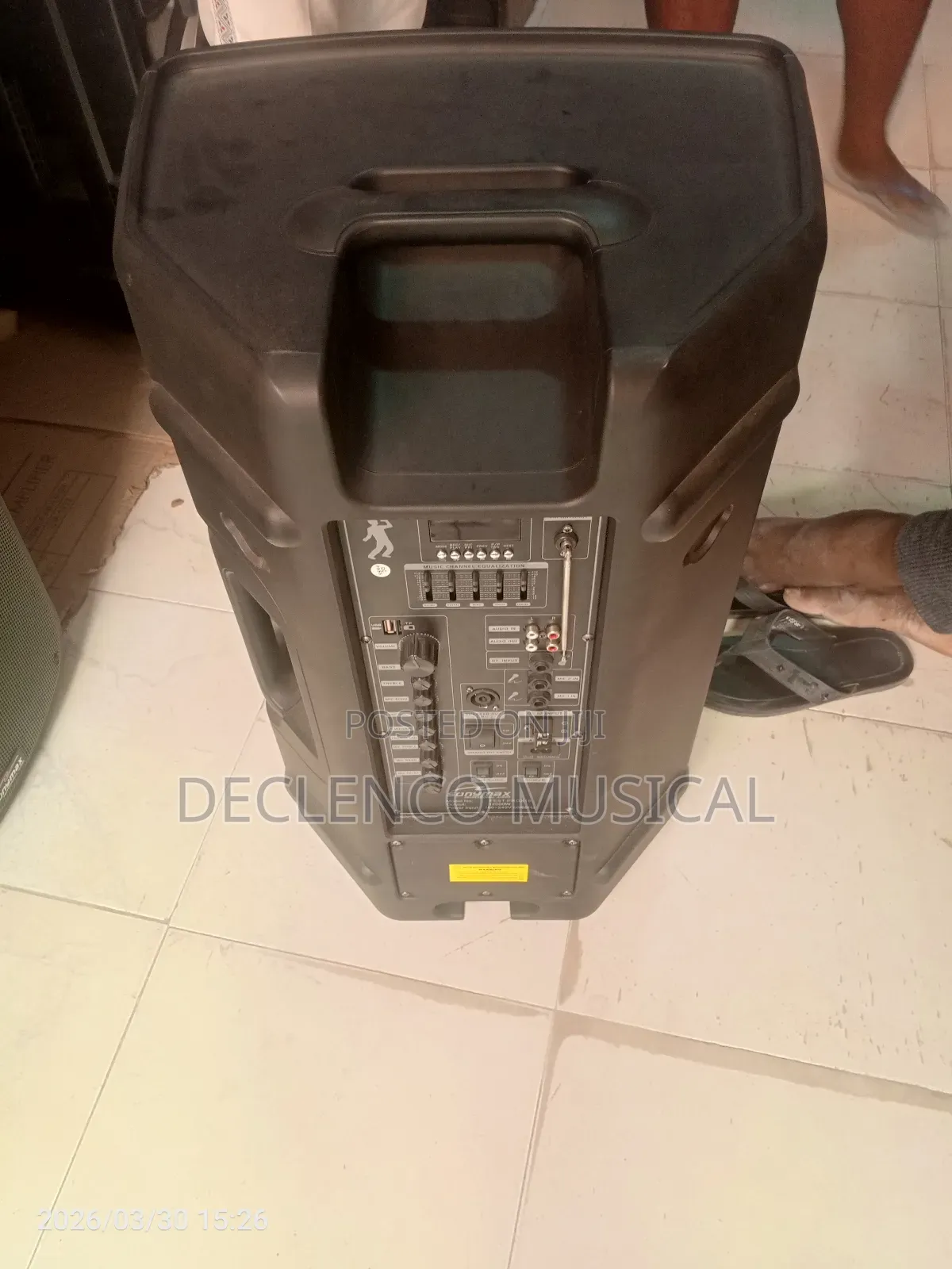 Sunymax 15"Inches Professional Party Speaker With Wireless Microphone