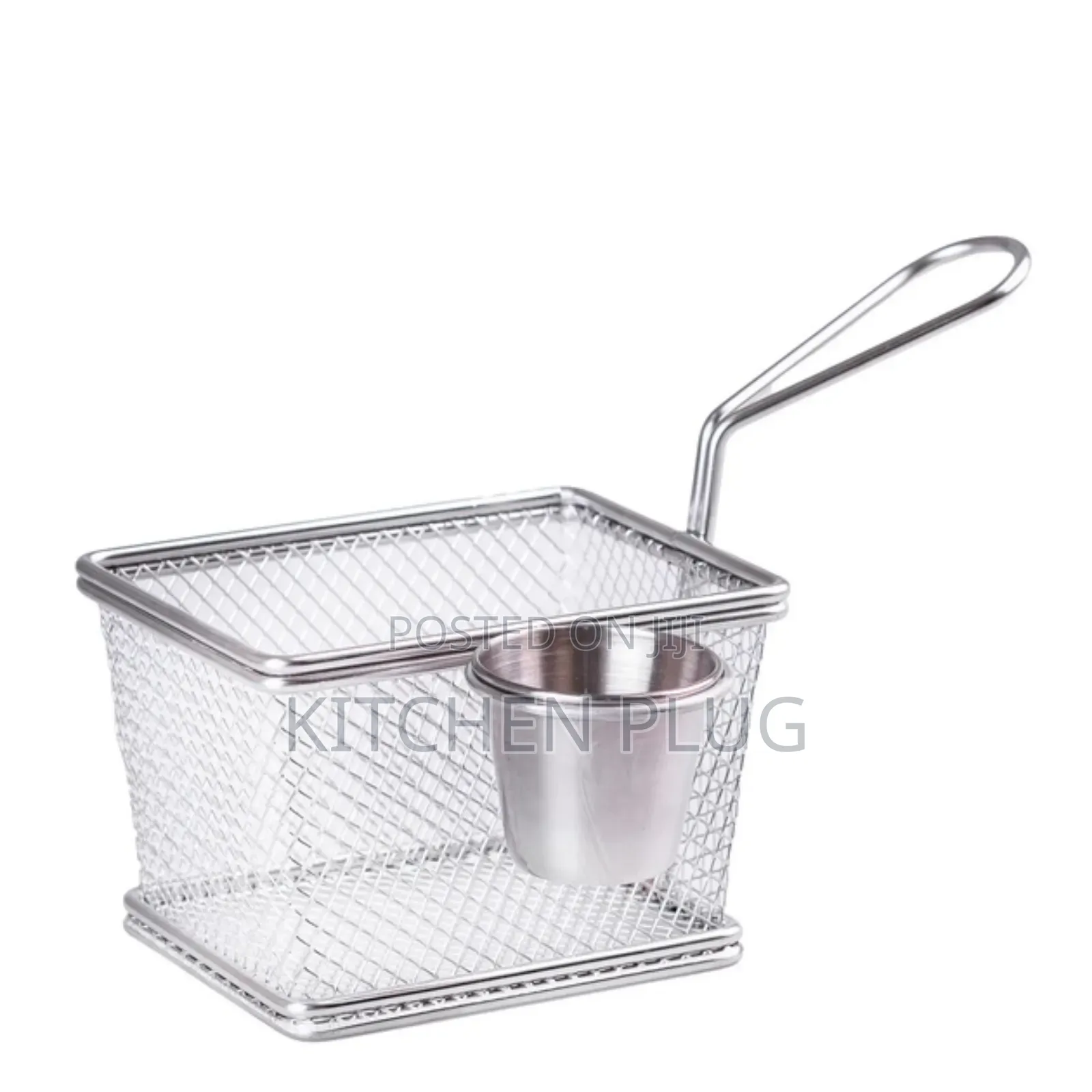 Mini Chips Fryer Basket With a Matching Sauce Cup