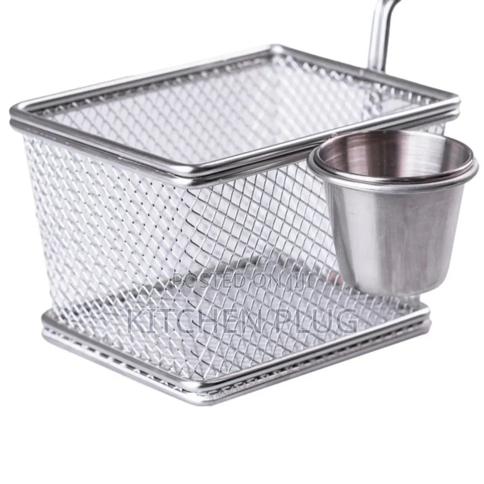 Mini Chips Fryer Basket With a Matching Sauce Cup