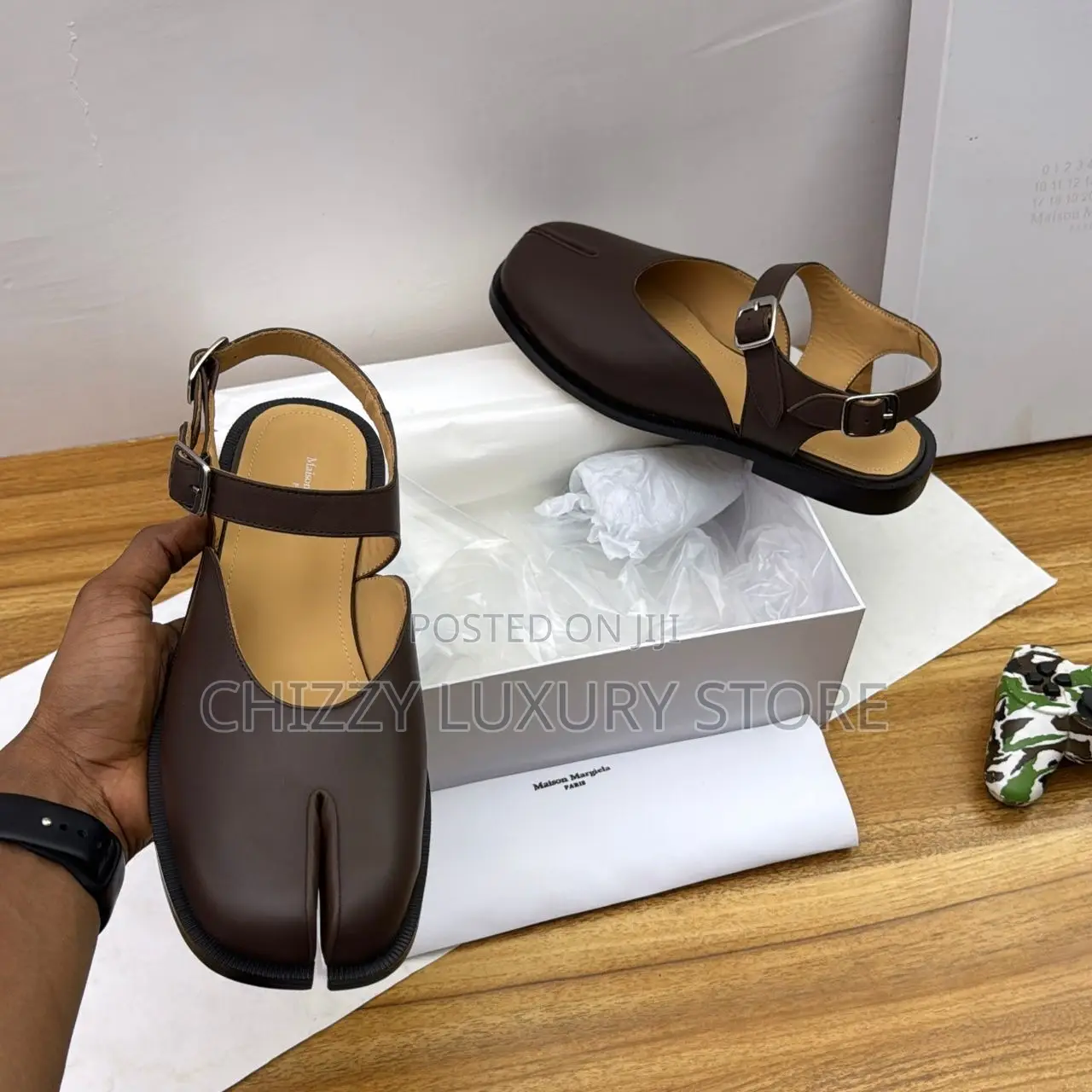 Maison Margiela Quality Luxury Men Genuine Leather Sandals