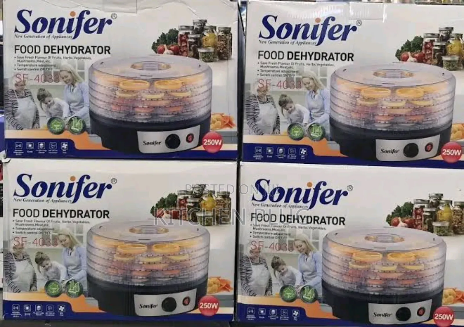 Sonifer Sf-4033 5 Stage Electric Fruit Dryer 250w