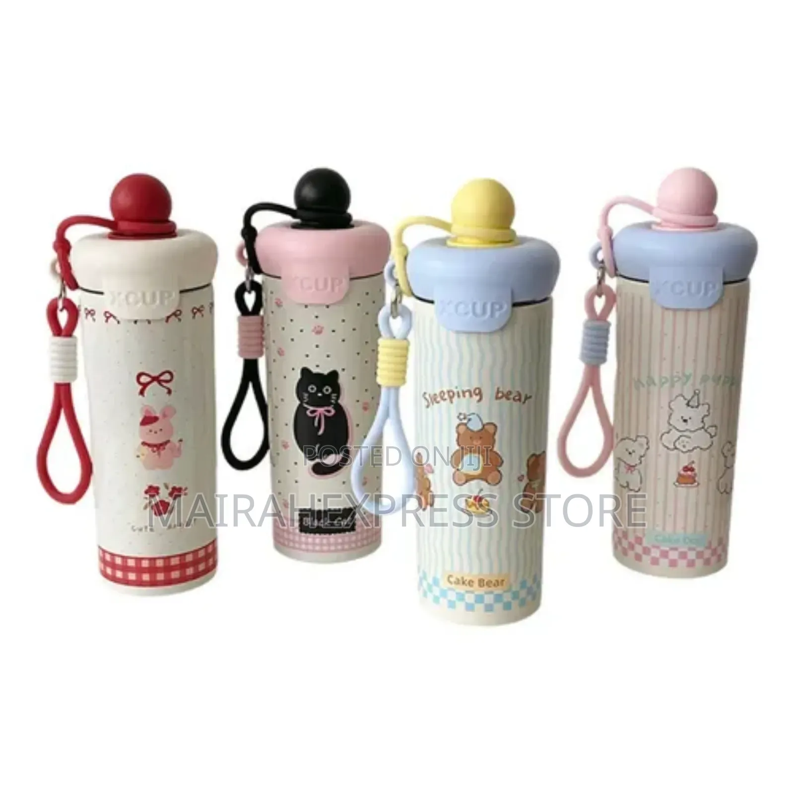800ml Cartoon-Themed Stainless Steel Water Bottle