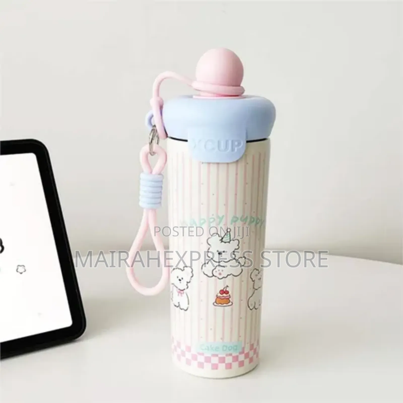 800ml Cartoon-Themed Stainless Steel Water Bottle