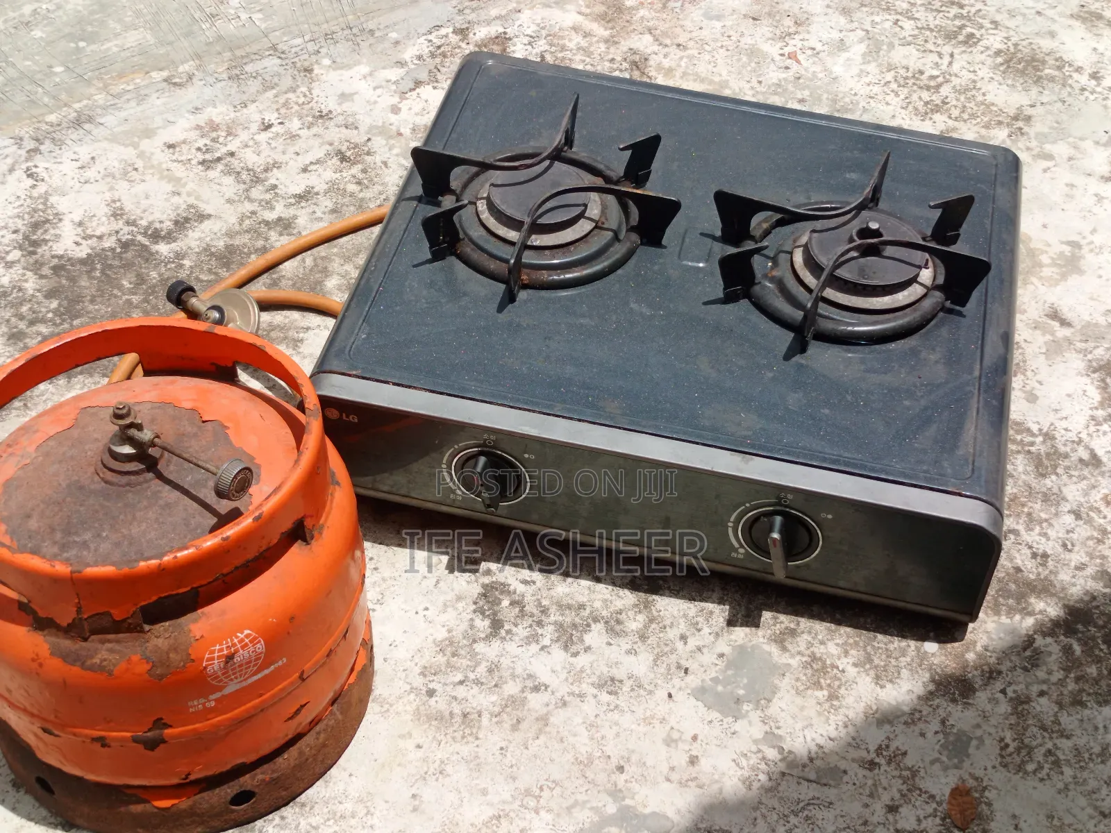 Fairly Used 2 Face Burner and 6kg Cylinder