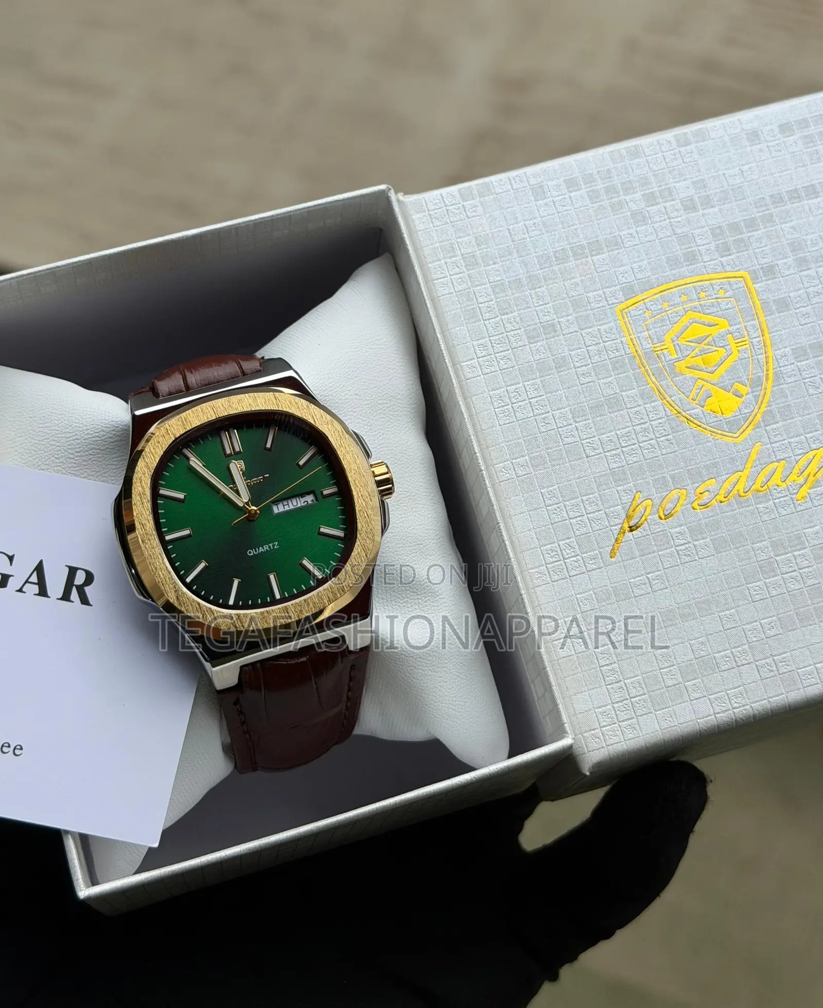 Poedagar Quartz Genuine Leather Wristwatch