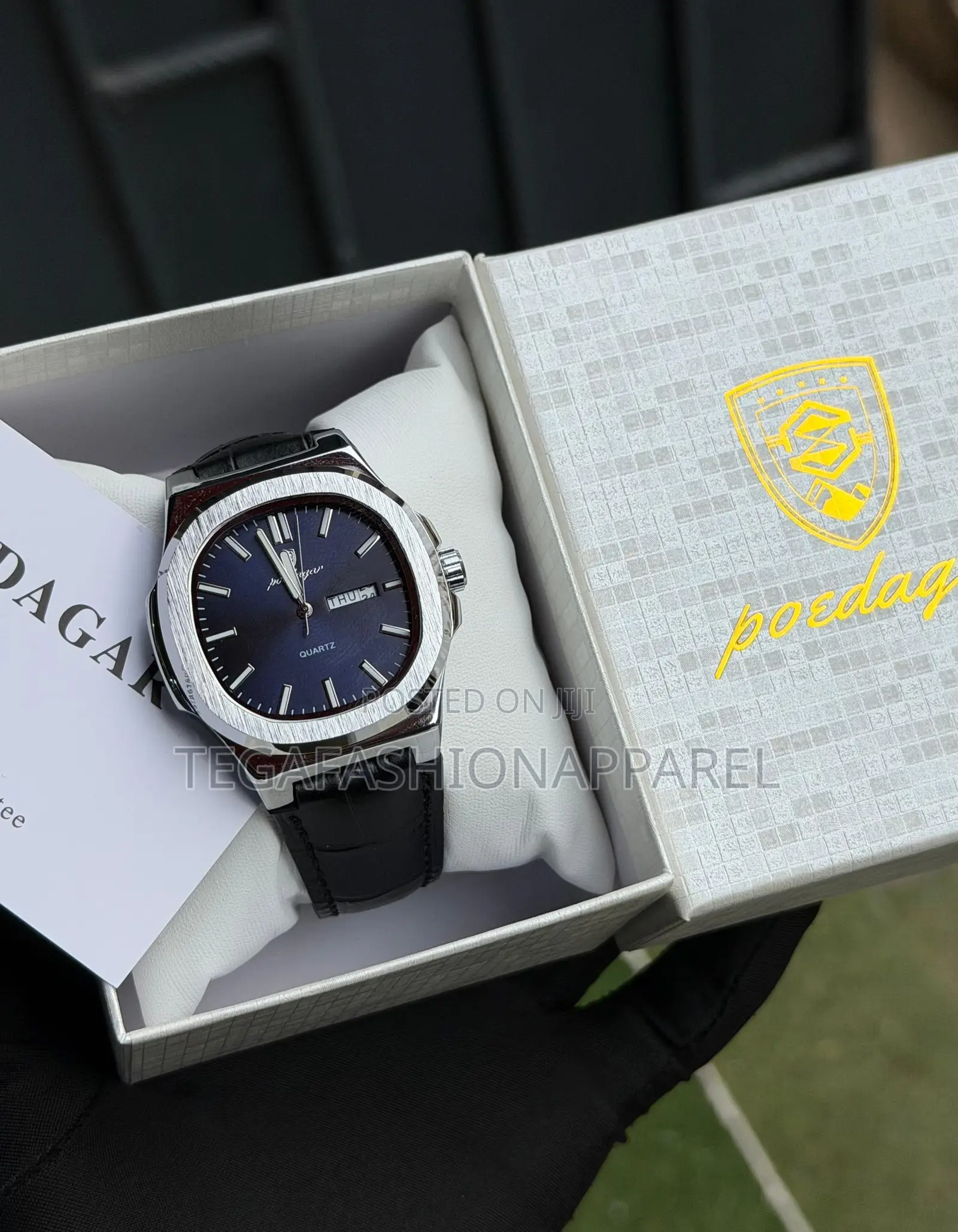 Poedagar Quartz Genuine Leather Wristwatch