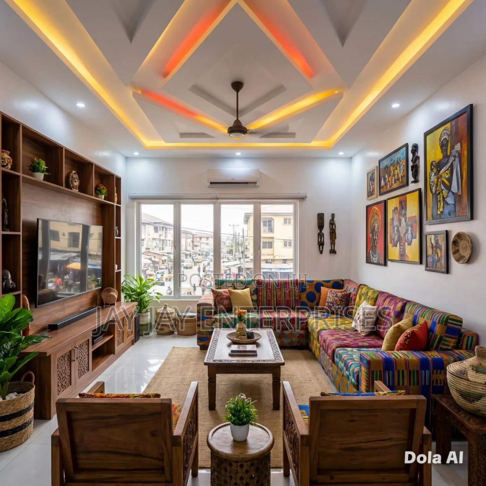 African American Pop Ceiling Design