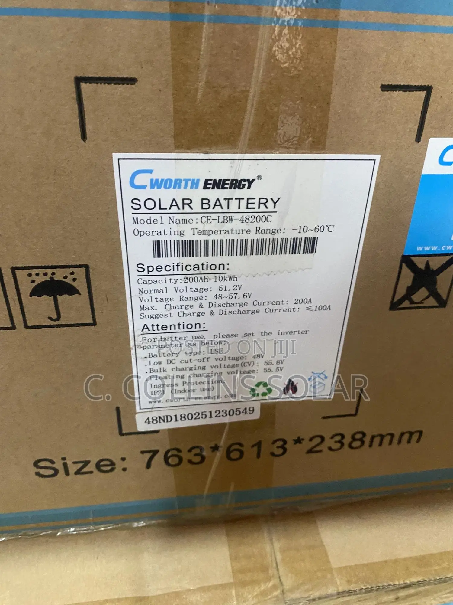 10kwh Cworth Lithium Battery