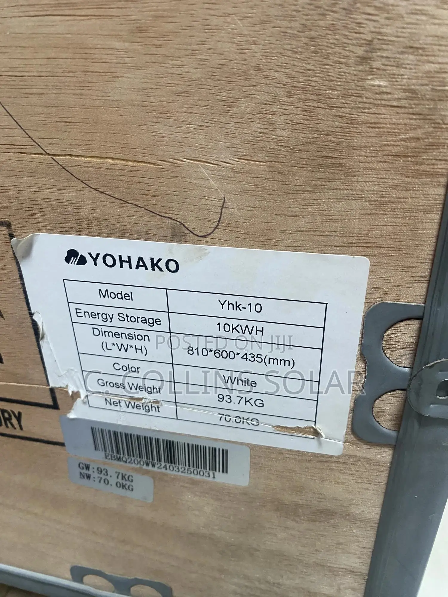 10kwh Yohako Lithium Battery