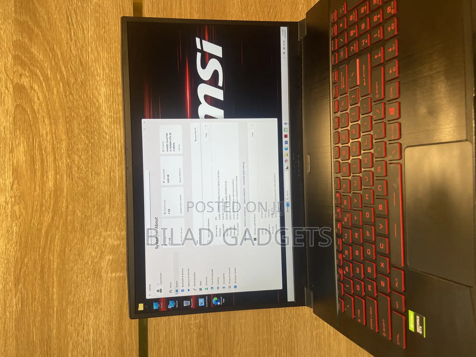 Laptop MSI GF75 Thin 8GB Intel Core i5 SSD 500GB
