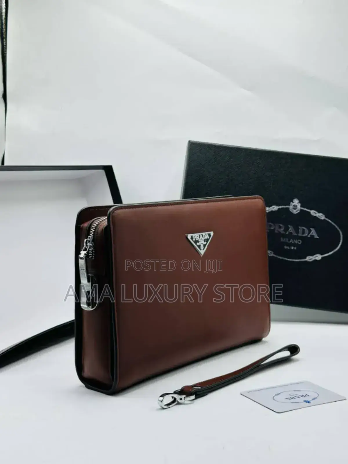 Stefano Ricci/Prada/Hermes Genuine Leather Luxury Men's Designer Purse