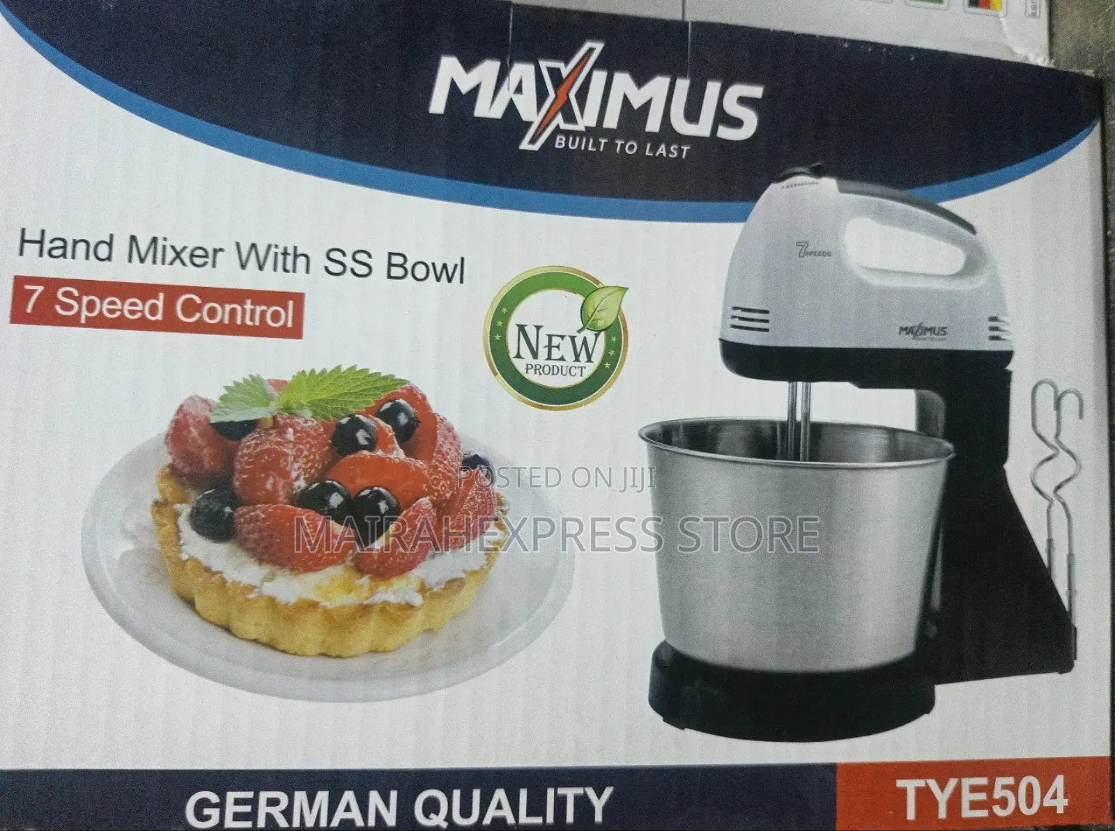 Maximus Electric Hand Mixer With Bowl