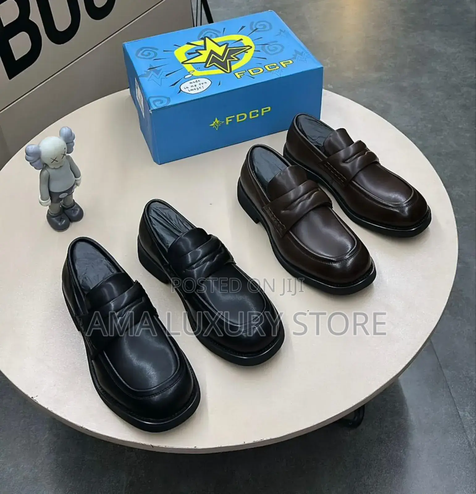 FDCP Genuine Leather Luxury Designer Men's Loafers Shoes