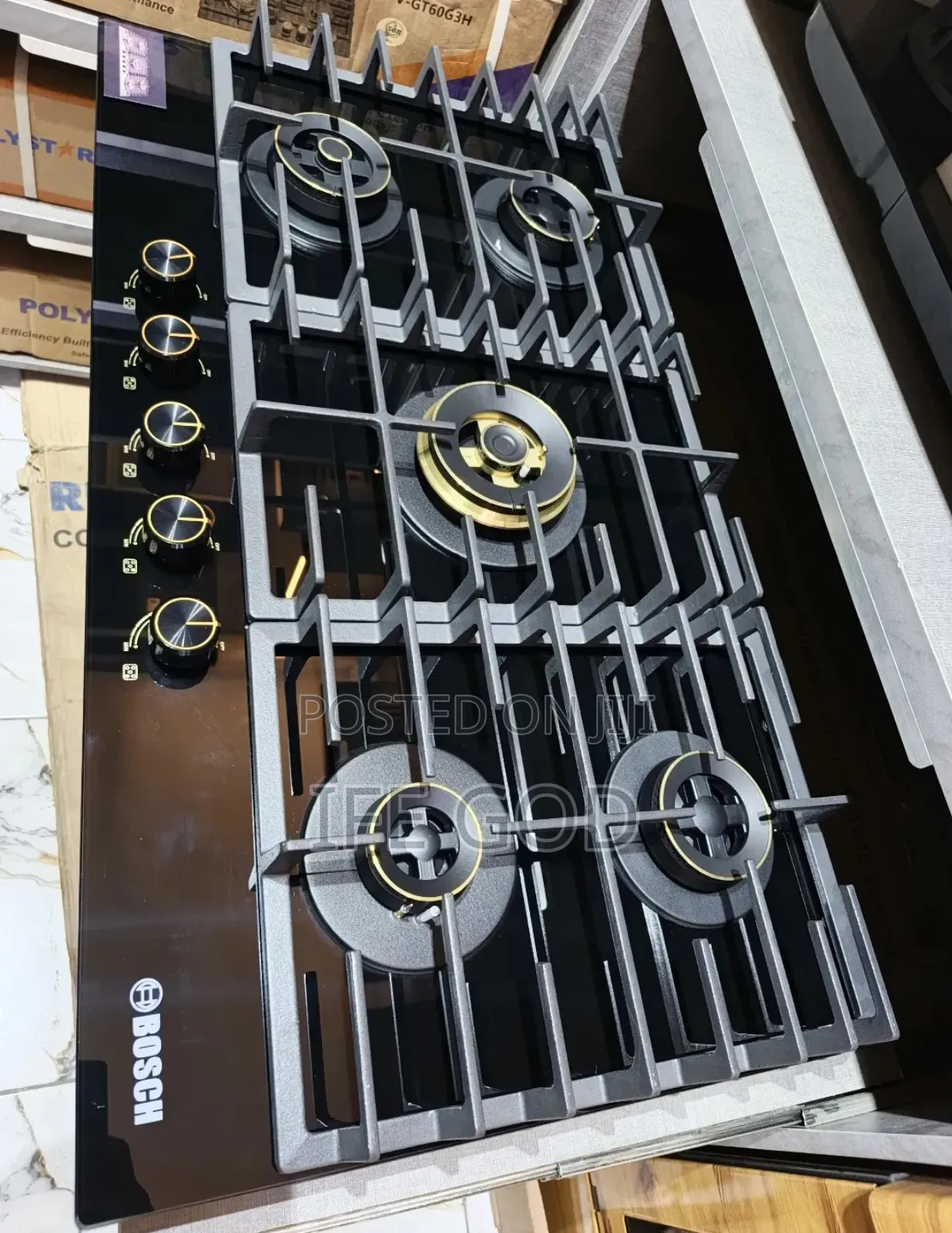 Original Bosch Built-in Cabinet 5 Burners Premium Gas Cooker Hob 90cm