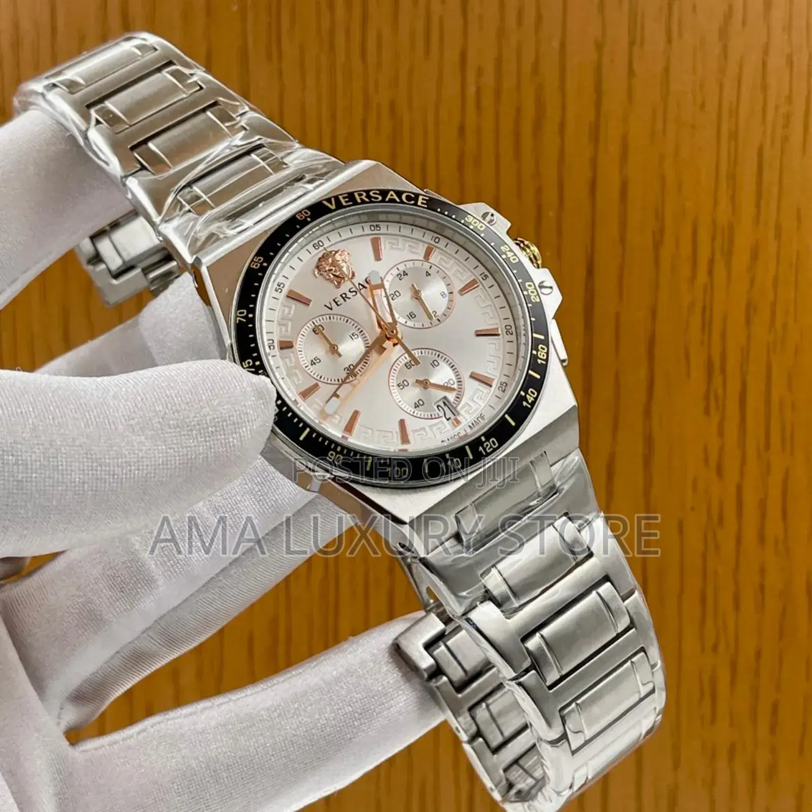Versace Luxury Designer Stainless Steel Men's Wristwatches