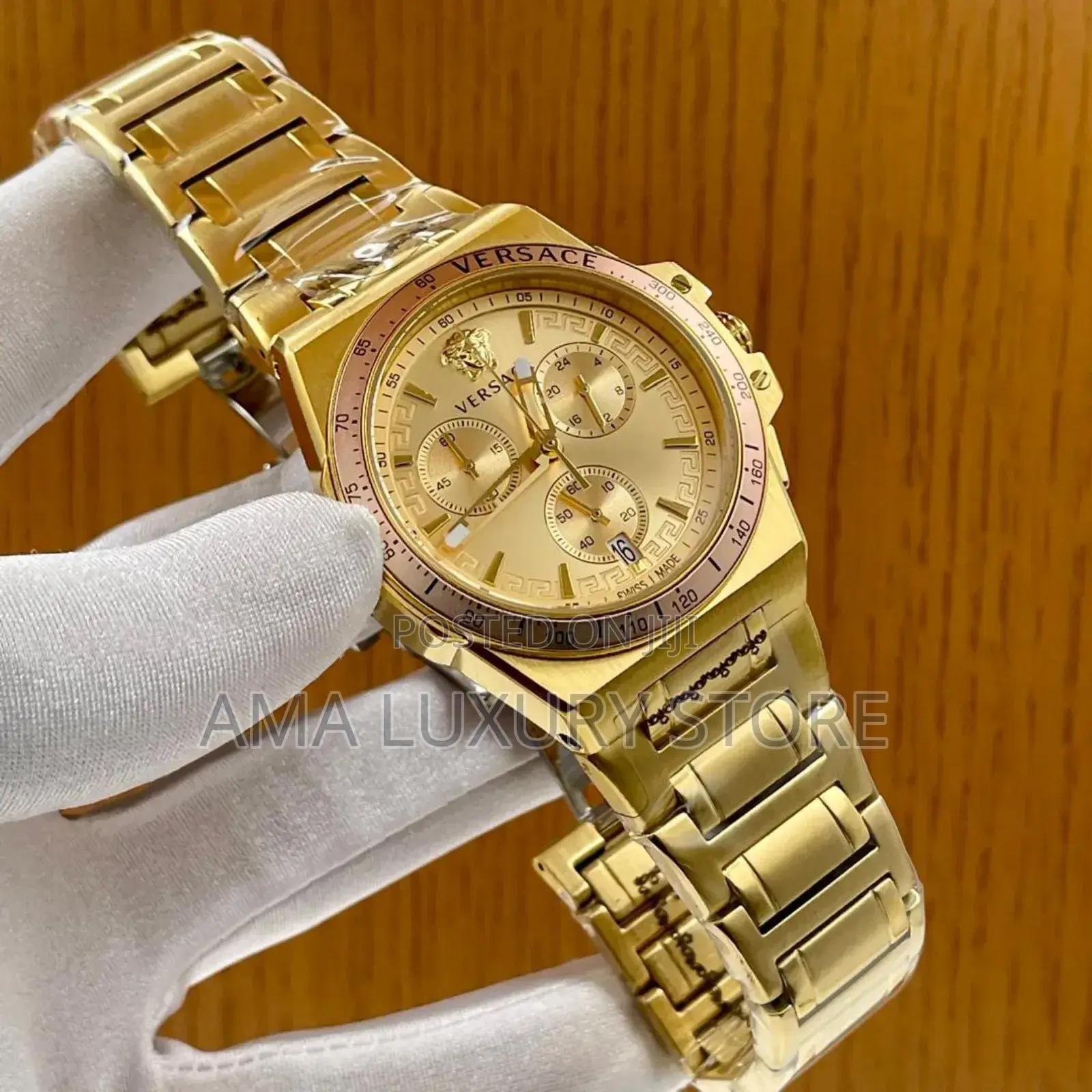 Versace Luxury Designer Stainless Steel Men's Wristwatches