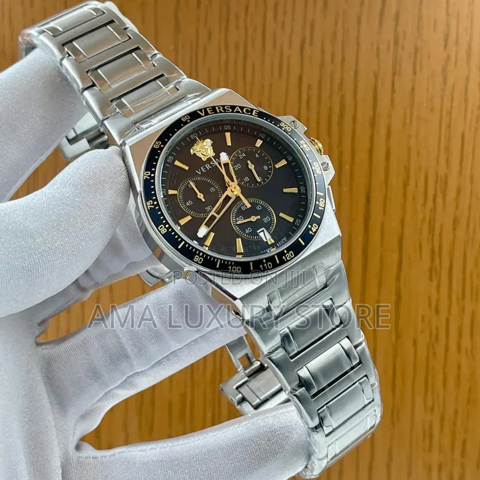 Versace Luxury Designer Stainless Steel Men's Wristwatches
