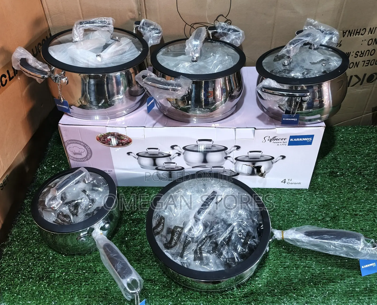 10pcs Karkmos Stainless Steel Cookware Set