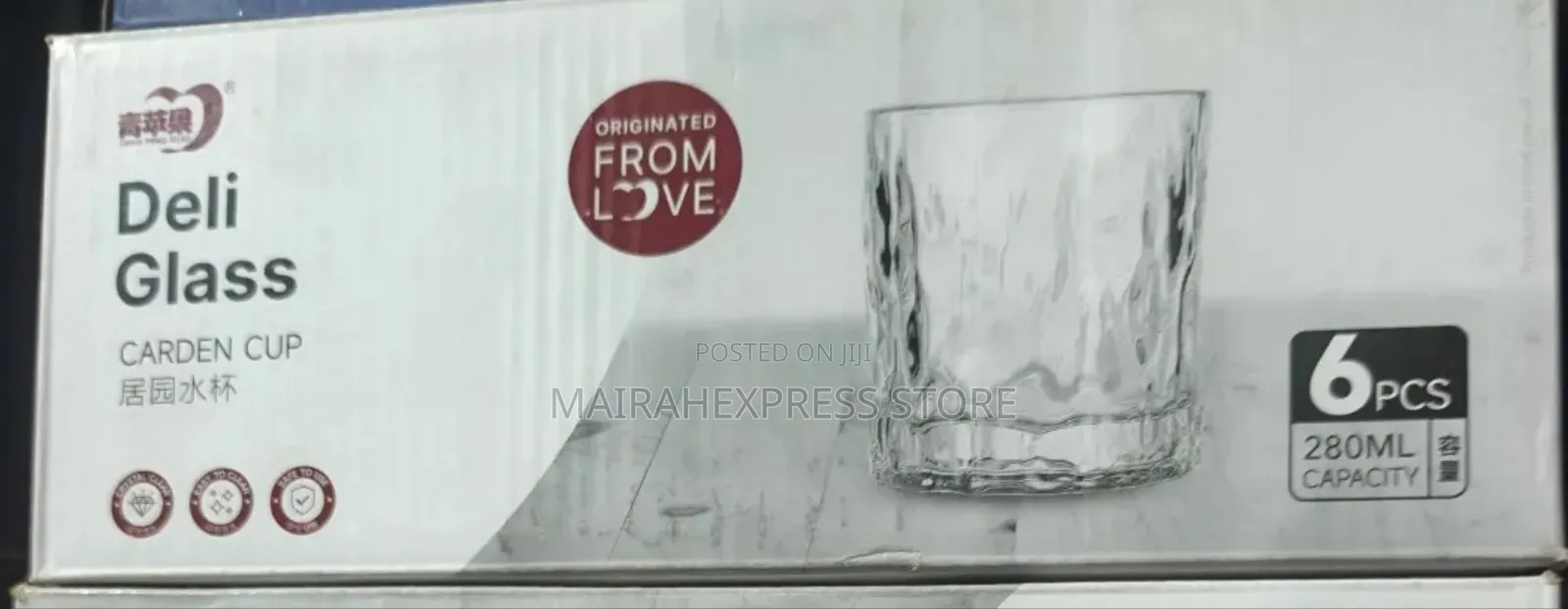 6pcs Deli Whiskey Glass Carden Cups