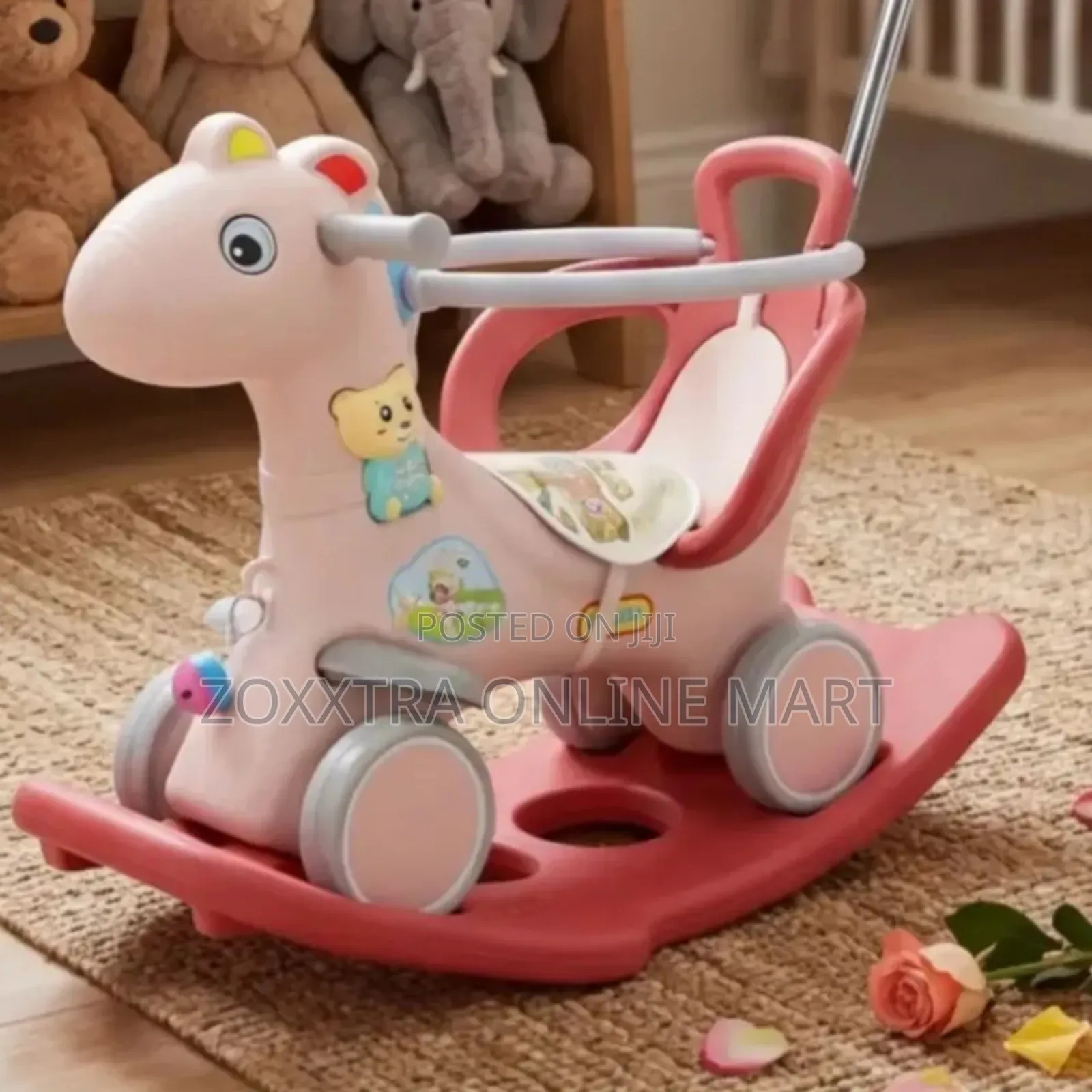 2in1 Musical Rocking Horse And Stroller