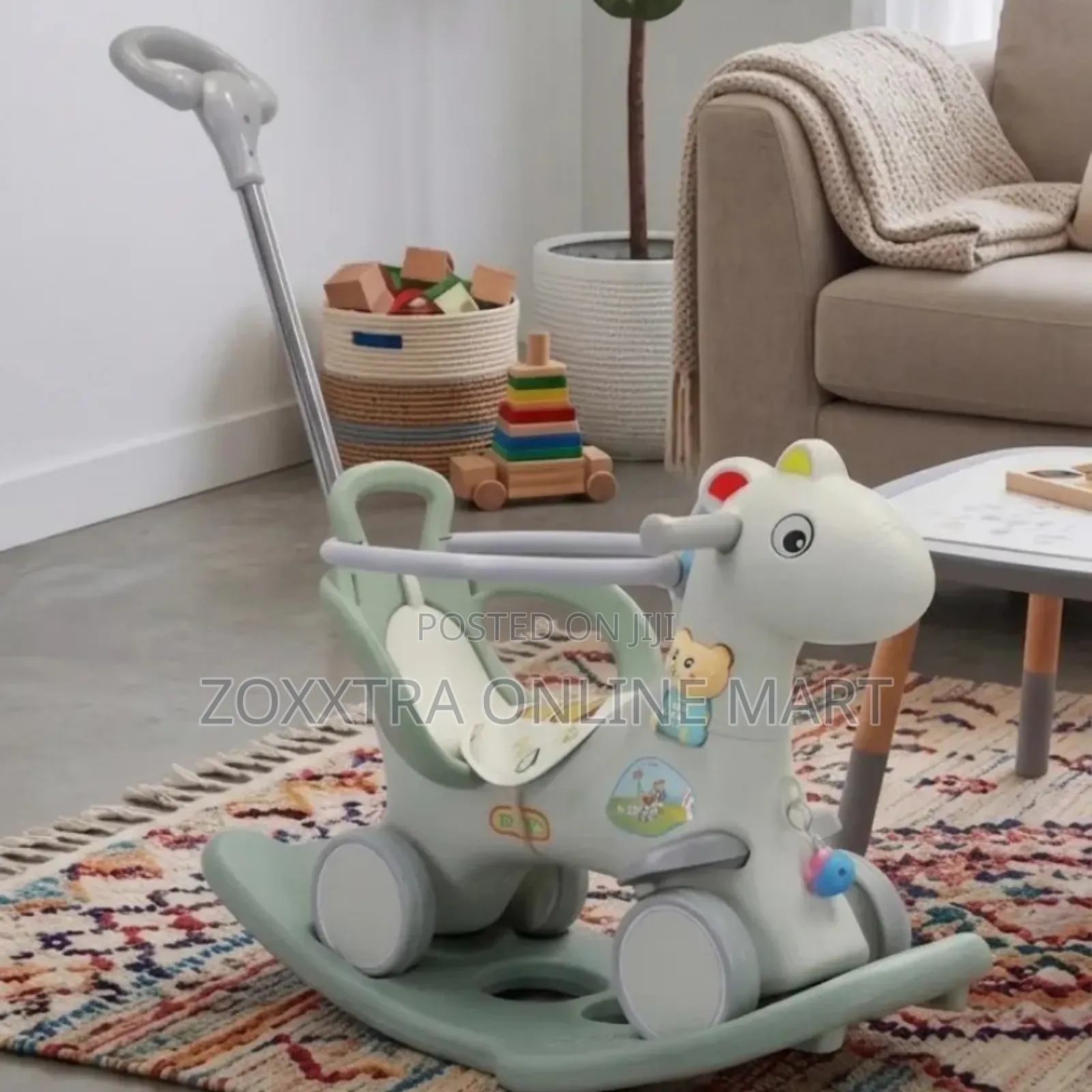 2in1 Musical Rocking Horse And Stroller