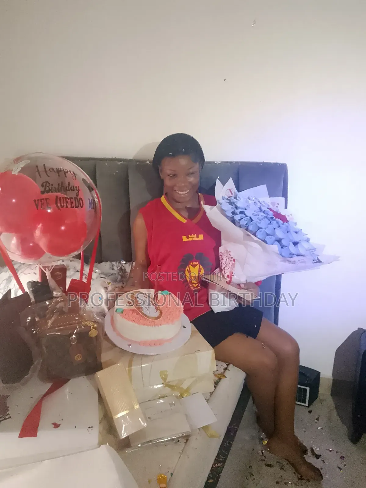 Morning Birthday Surprise Plus Food Tray, Lagos