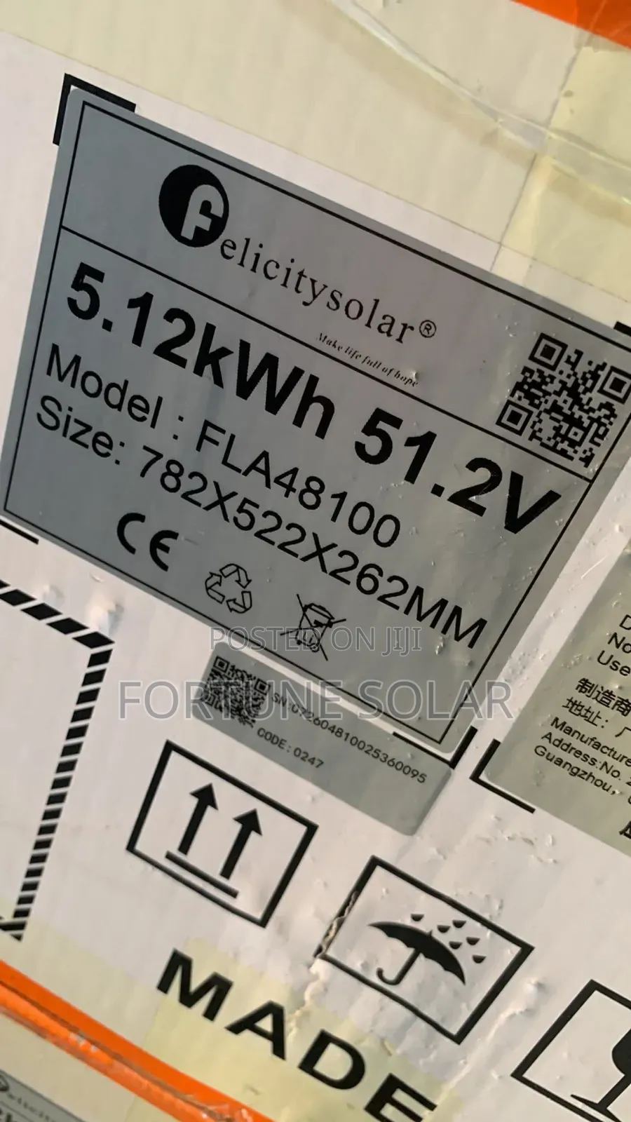 Felicity Lithium Battery 5kwh 48v With Digital Display Wall Mount