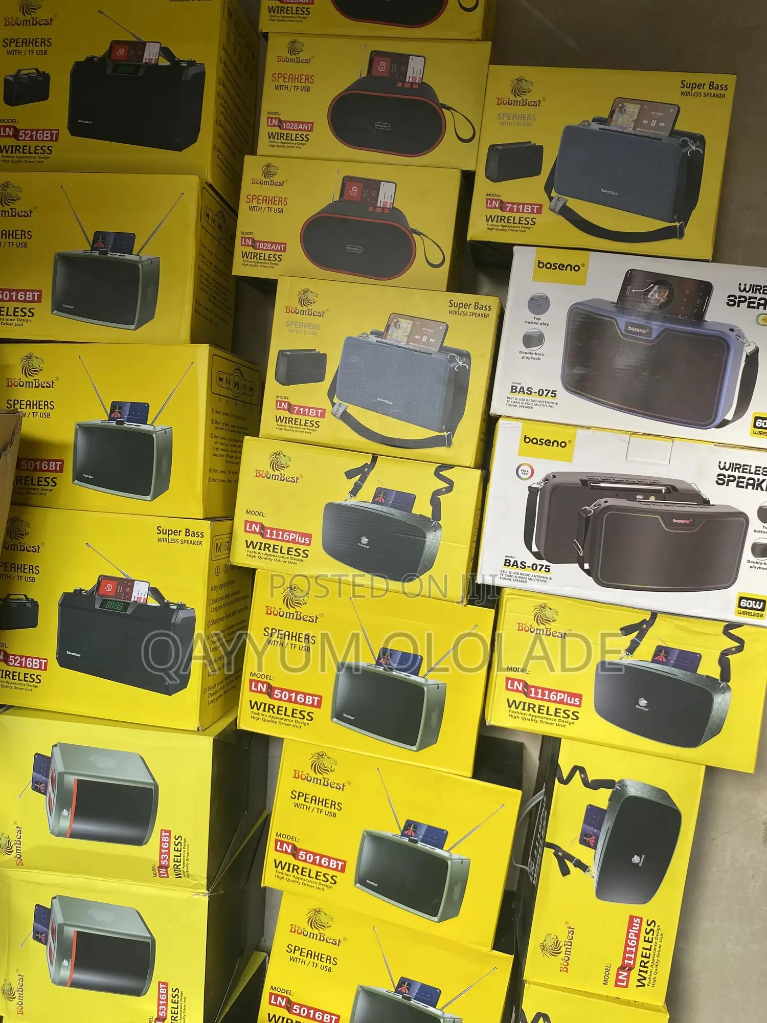 Boombest Bluetooth Speakers –Loud Bass All Sizes Available (Wholesale)