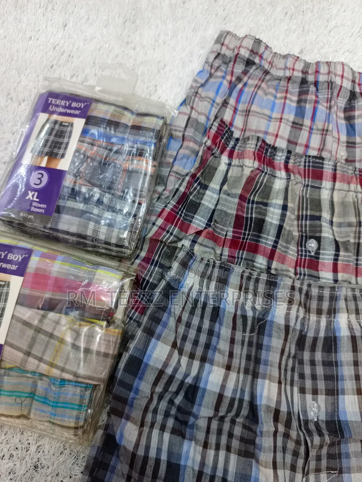 3in1 Terry Boy Underwear Boxers