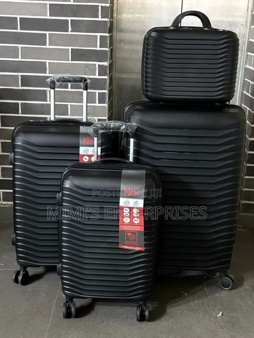 Shine on With Our Luxe Rubber Luggage Set of 4