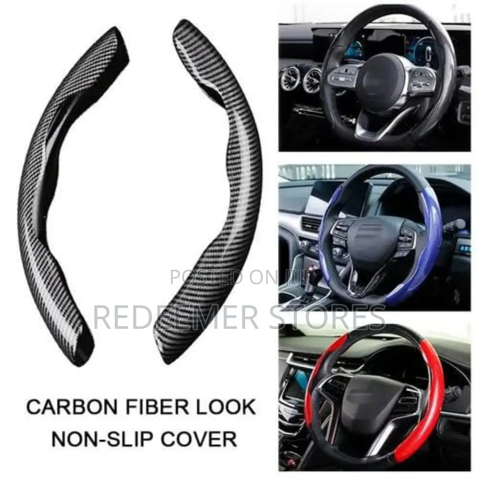 Stylish and Comfortable Carbon Fiber Steering Wheel Cover