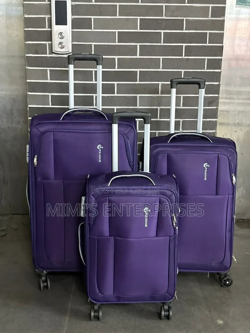 Shine on With Our Fabric Luggage Set